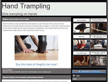 Tablet Screenshot of handtrampling.com
